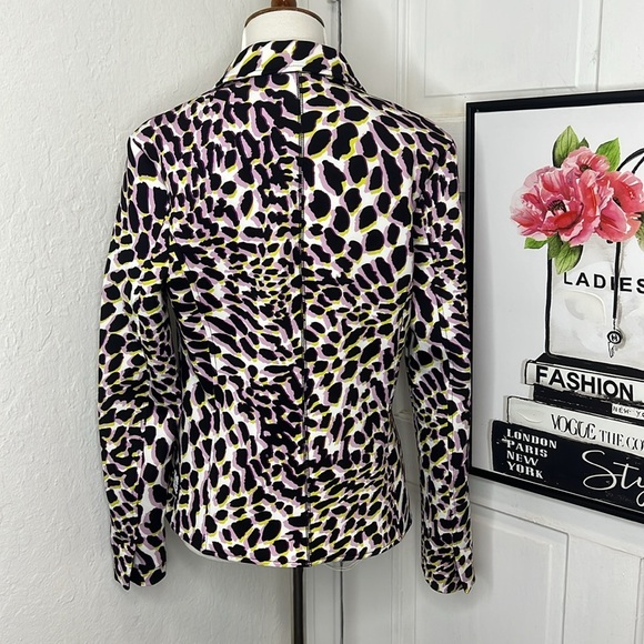 Marc Cain Leopard Print Blazer Size 2 - Picture 7 of 10